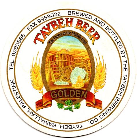 ramallah wj-ple taybeh rund 1ab (200-taybeh beer golden) 